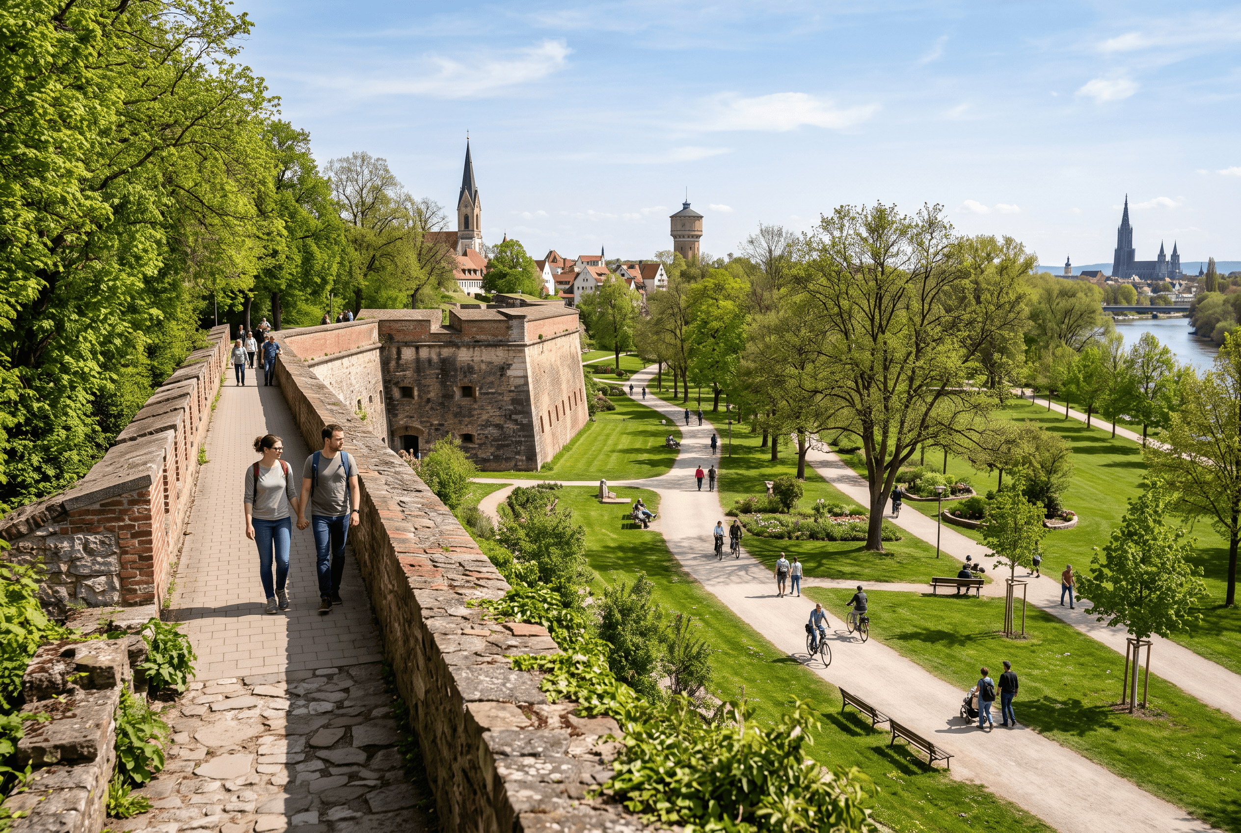 Vom Festungsgürtel zum Stadtpark: das Neu-Ulmer Glacis